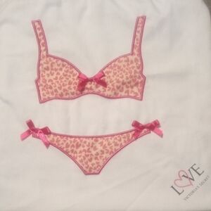 Victoria's Secret Pink Leopard Lingerie Wash Bag | NWOT